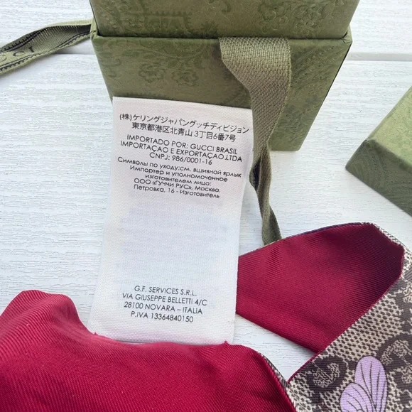 Gucci Flora printed silk twill ribbon - Picture 6 of 7